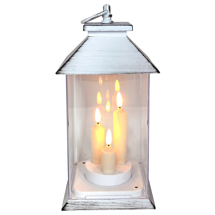 Plastlykt med 3 LED-lys 30 cm